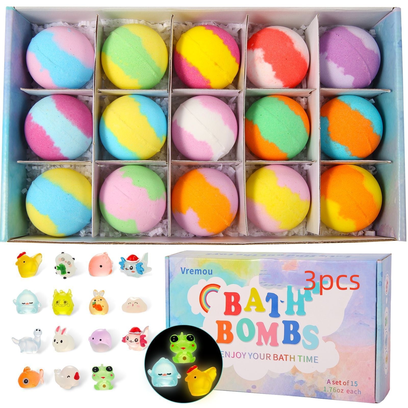 Kids Bath Bomb Gift Set (15 Pack)
