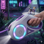 Dog Retractable Leash And Dog Collar