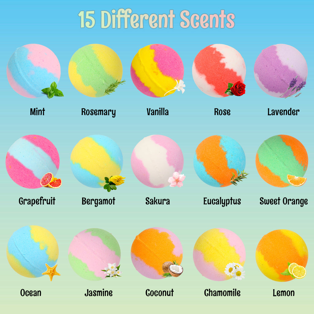 Kids Bath Bomb Gift Set (15 Pack)